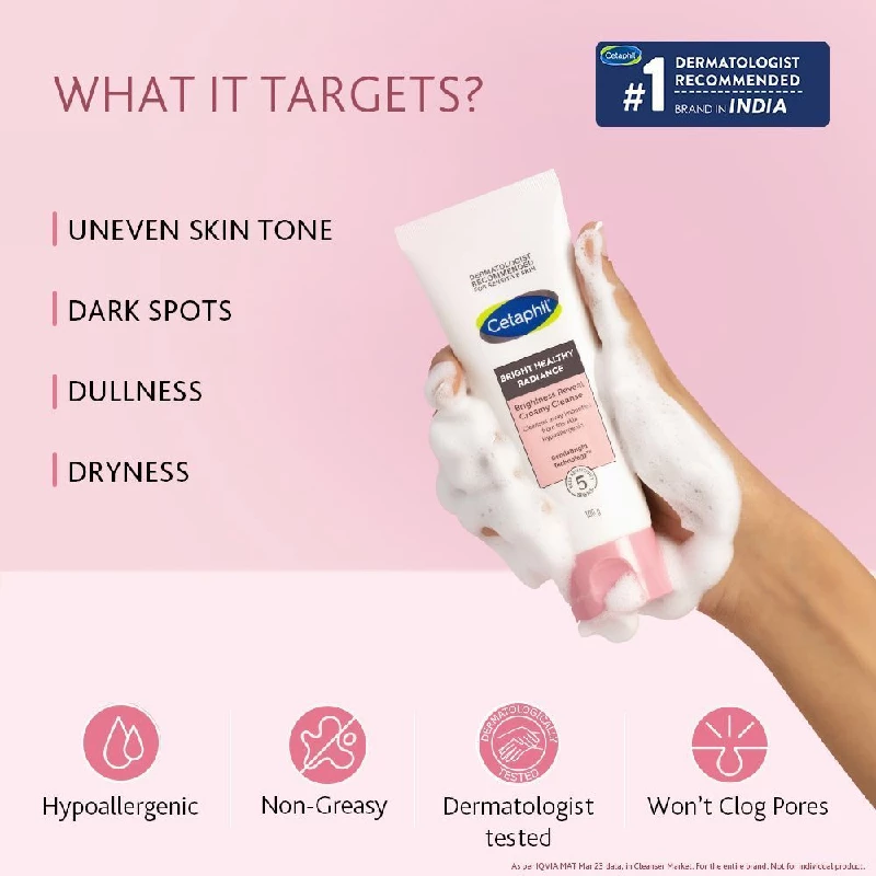 Cetaphil Brightening Cleanser with Niacinamide Reduces dark spots, 100 g-6.webp